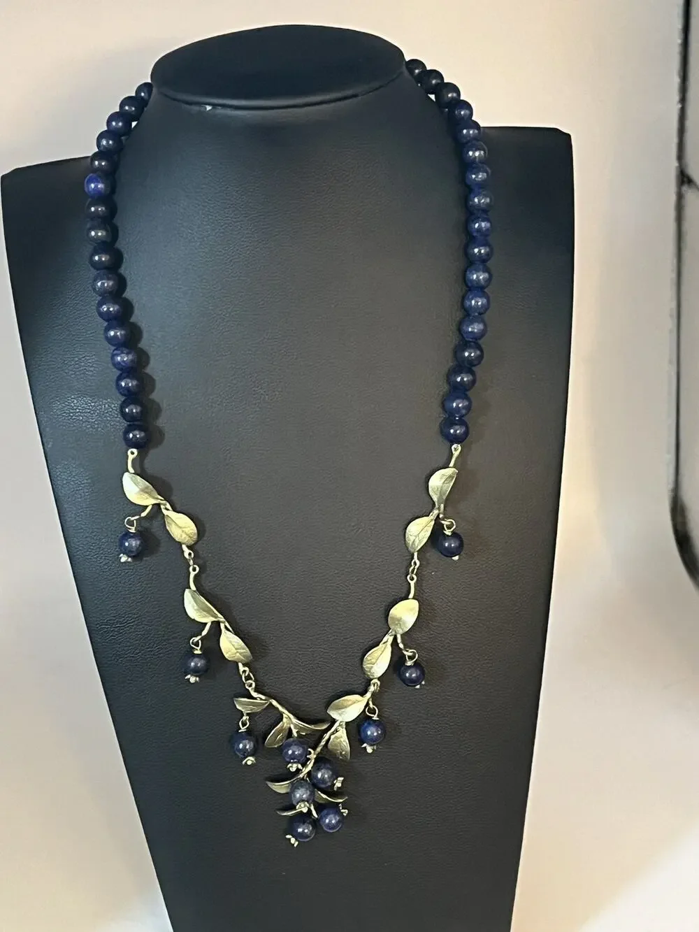 Michael Michaud Blueberry Bead Lapis Necklace